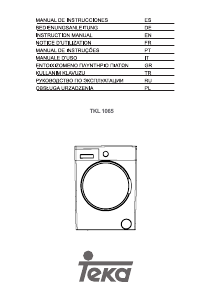 Manual Teka TKL 1065 Máquina de lavar roupa