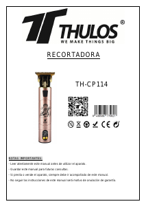 Manual de uso Thulos TH-CP114 Barbero
