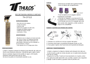 Manual de uso Thulos TH-CP112 Barbero