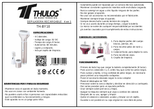 Manual de uso Thulos TH-BY10 Depiladora