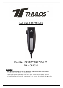 Manual Thulos TH-CP1354 Hair Clipper