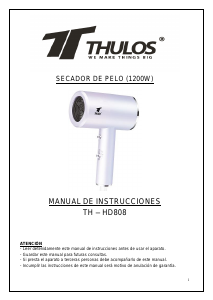 Handleiding Thulos TH-HD808 Haardroger