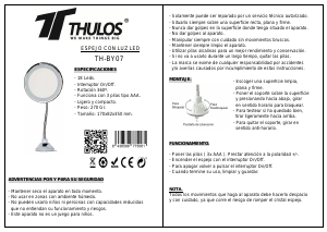 Manual de uso Thulos TH-BY07 Espejo