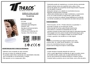 Manual de uso Thulos TH-BY06 Espejo