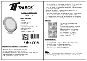 Manual de uso Thulos TH-BY18 Espejo