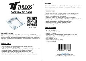 Manual de uso Thulos TH-BD120 Báscula