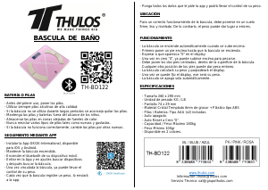 Manual de uso Thulos TH-BD122 Báscula