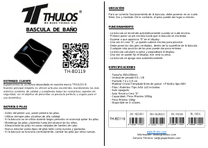 Manual de uso Thulos TH-BD119 Báscula