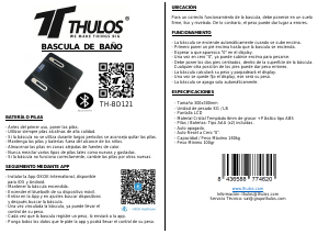 Manual de uso Thulos TH-BD121 Báscula