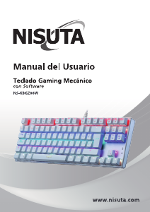 Manual de uso Nisuta NS-KBGZ88W Teclado