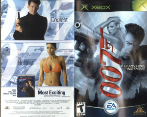 Manual Microsoft Xbox 007 - Everything or Nothing