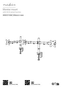 Manuale Nedis MMDOS110BK Supporto per monitor