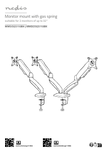 Manual Nedis MMDOSGS110BK Suport pentru monitor