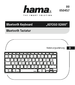 Bedienungsanleitung Hama 00050457 Tastatur