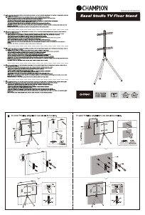 Manuale Champion CHTF901 Supporto per monitor