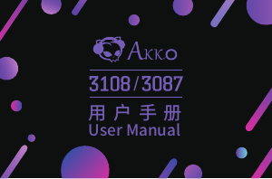 Handleiding Akko 3108 Toetsenbord