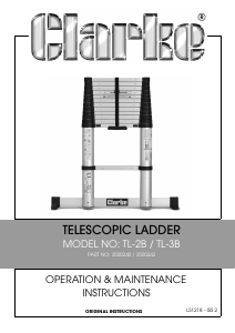 Handleiding Clarke TL 2B Ladder