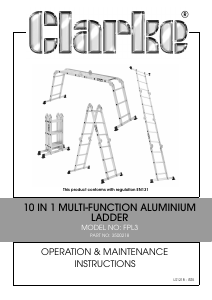 Handleiding Clarke FPL 3 Ladder