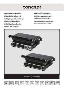 Instrukcja Concept GE3500 Kontakt grill