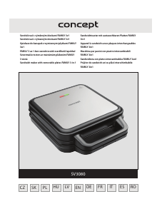 Bedienungsanleitung Concept SV3080 Kontaktgrill