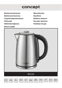 Manual Concept RK3350 Kettle
