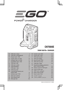 Manuale EGO CH7000E Caricabatterie