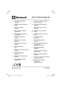 Bruksanvisning Einhell Power X-Boostcharger 8A Batteriladdare