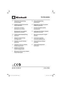 Bruksanvisning Einhell TC-PG 65/E5 Generator