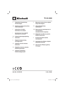 Bruksanvisning Einhell TC-IG 2000 Generator