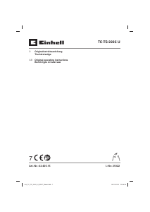 Manual Einhell TC-TS 2225 U Table Saw