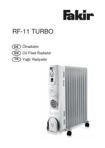 Manual Fakir RF-11 Turbo Heater