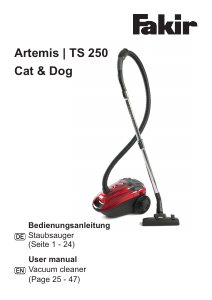 Bedienungsanleitung Fakir TS 250 Artemis Staubsauger