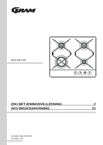 Bruksanvisning Gram KKG 6401-90 Kokeplate