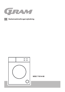 Brugsanvisning Gram WDE 71914-90 Vaskemaskine
