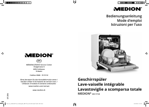 Manuale Medion MD 37128 Lavastoviglie