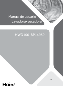 Manual de uso Haier HWD100-BP14939 Lavasecadora