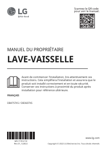 Mode d’emploi LG DB365TXS Lave-vaisselle