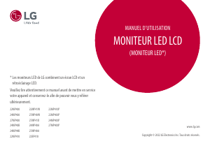 Mode d’emploi LG 22MP410P-B Moniteur LED