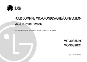 Mode d’emploi LG MC-3088NBC Micro-onde