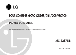 Mode d’emploi LG MC-4287NB Micro-onde