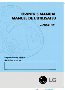 Manual LG V-CB361NTB Vacuum Cleaner