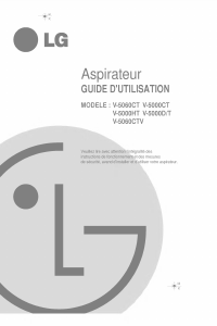 Mode d’emploi LG V-5000HT/C Aspirateur