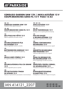 Manual Parkside IAN 414121 Ferăstrău cu piston