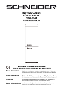 Mode d’emploi Schneider SCB315VNFP Réfrigérateur combiné