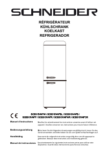 Manual de uso Schneider SCB315VNFCR Frigorífico combinado