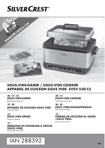 Manual SilverCrest IAN 288392 Fogão sous-vide