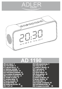 Manual Adler AD 1190 Alarm Clock Radio