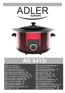 Manual Adler AD 6413 Pressure Cooker