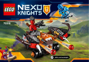 Instrukcja Lego set 70318 Nexo Knights Katapulta