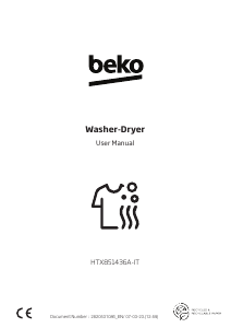 Manual BEKO HTX851436A-IT Washer-Dryer